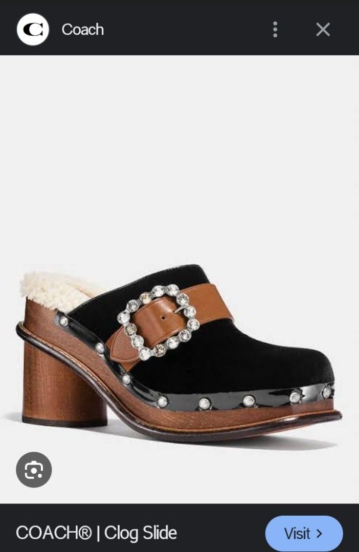 COACH VELVET CLOG SLIDE (Category: Heels) located in Cabuyao City. Submitted by Bike_Clothing10 (Listing ID 1462303574, Image 1). Description: READ FIRST... FOR SALE: COACH VELVET CLOG SLIDE Excellent Condition Size 7us | 37.5 eur Legit PRICE: 4500 + SF PICK UP OR SHIPPING ONLY LOCATION: Cabuyao Laguna -NO COD/COP- 📩PM -Thanks-.