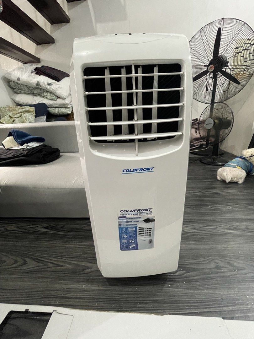Coldfront Ntmpac-1 Portable Aircon with dehumidifier (Category: Air Conditioning and Heating) located in Santa Rosa. Submitted by dendelspecialtystore (Listing ID 1462336182, Image 2). Description: - Coldfront Portable Air Conditioner - Model: NTMPAC-1 - Power: 1300 Watts - Features: Self-evaporative system, low noise, high energy efficiency - Refrigerant: Environment-friendly R410A - Includes: Remote control, LED display - Condition: Works well 