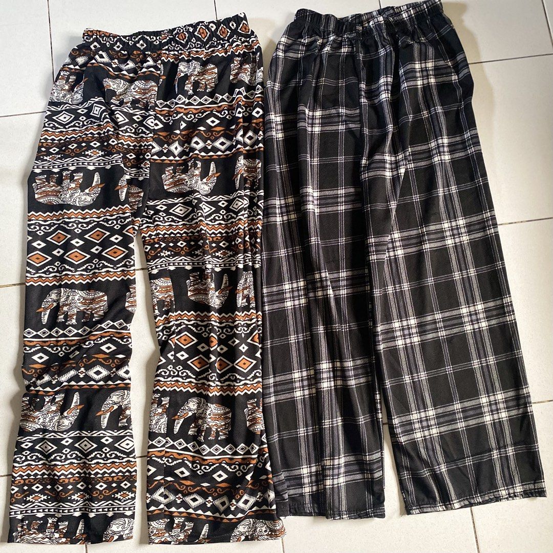 Comfy Pambahay bottoms take ALL (Category: Other Bottoms) located in Pasig City. Submitted by fashion.for.less (Listing ID 1462271818, Image 2). Description: RFS: decluttering. All free size, never worn the white pants. Can fit medium up to large frame (petite) all garterized. Super comfy!.