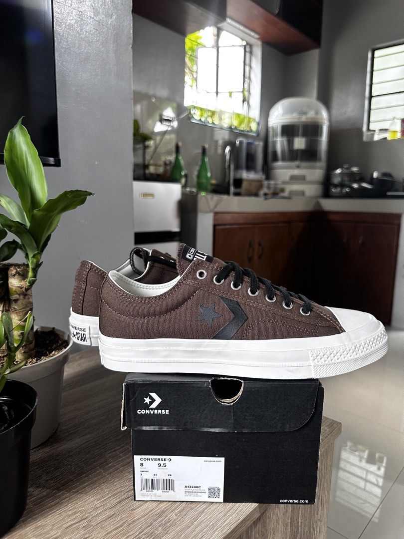 Converse brown (Category: Casual Shoes) located in Manila. Submitted by nilodanzcuadra (Listing ID 1462397030, Image 1). Description: Size 8 mens, 9.5 womens Brand new 1,500 only Srp: 4,995 Loc: north caloocan.