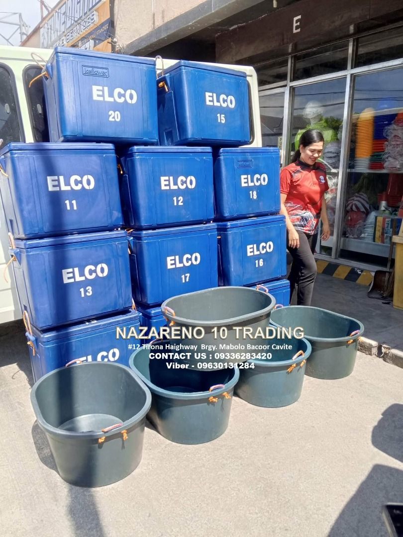 COOLER BOX 70 LITERS (Category: Looking For) located in Bacoor. Submitted by kajezame.2021 (Listing ID 1462311386, Image 1). Description: COOLER BOX 70 LITERS for More Details and Discount Contact Ms. Karen NAZARENO 10 TRADING 0963 0131 284 0933 6283 420 0956 7028 557 0933 8559 510 Landline: Look for Ms. Karen (046 ) 416 3920 Also available: • Traffic cone • Parking Block stopper • Hooded trash bin • Road Plastic Barrier • Spill boom • Fishing bu