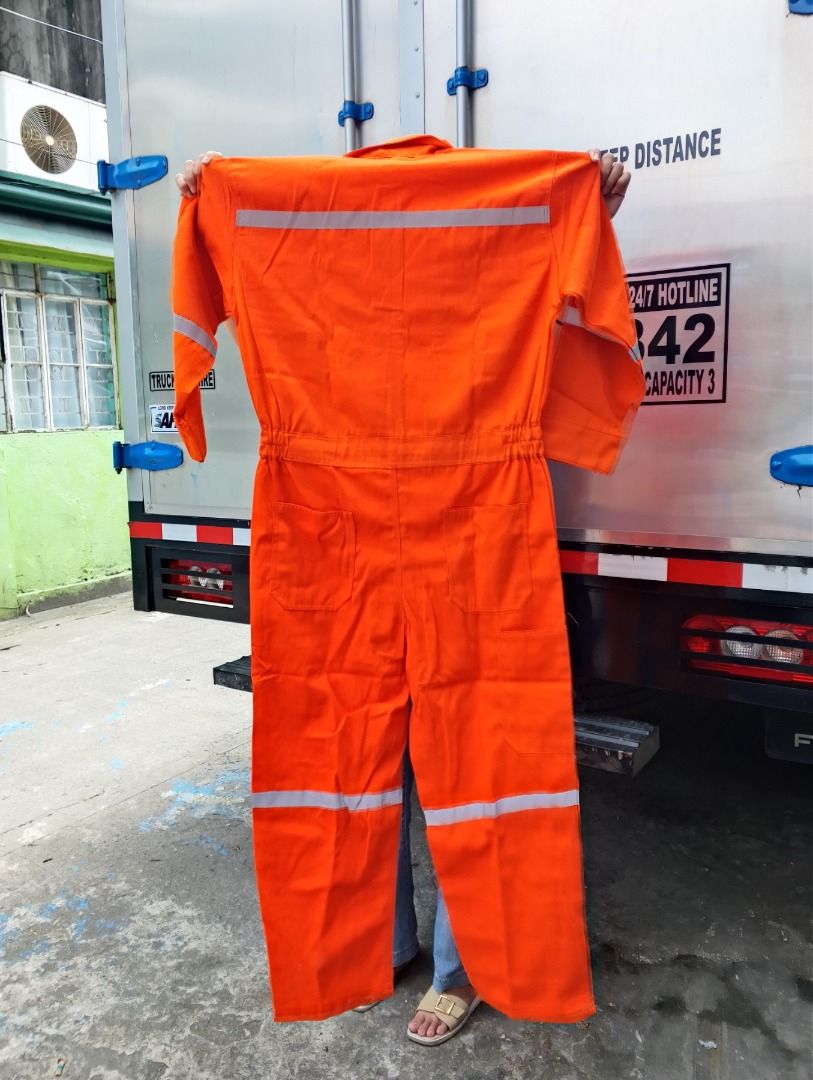 COVERALL SALE SALE (Category: Coats, Jackets and Outerwear) located in Pasig City. Submitted by molly.blanche02 (Listing ID 1462324941, Image 2). Description: COVERALL WITH REFLECTOR SALE SALE SALE ORANGE ONLY SIZE: MEDIUM ONLY .