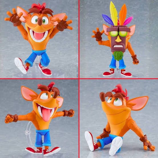 Crash Bandicoot Nendoroid Figure Set (Category: Figurines & Statues) located in Manila. Submitted by ssshhc (Listing ID 1462350870, Image 2). Description: Set Includes: Crash Bandicoot Nendoroid (1501) Crash Bandicoot Deluxe Edition (Headstart) Coco, Dr. Neo, Biker Crash, Retro Crash Regular (Headstart) Condition: Crash Nendoroid (BIB) The rest are sealed but packaging has wear.