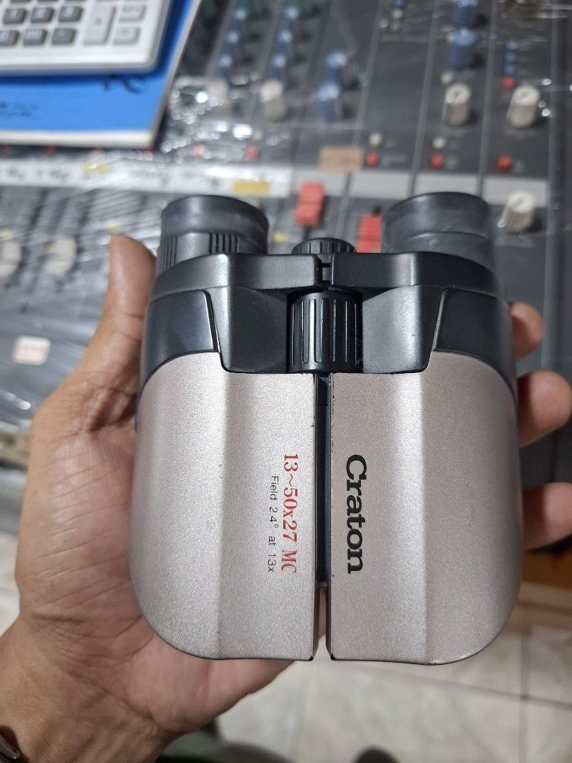 Craton 13-50x27 MC Zoom Binoculars (Category: Lens & Kits) located in Santa Rosa. Submitted by echojapansurplus_01 (Listing ID 1462386696, Image 1). Description: - Craton Zoom Binoculars by Kenko. - Powerful magnification: 13x to 50x - Objective lens diameter: 27mm - Wide field of view: 2.4 degrees at 13x - Ideal for bird watching and outdoor activities - Compact and portable design.