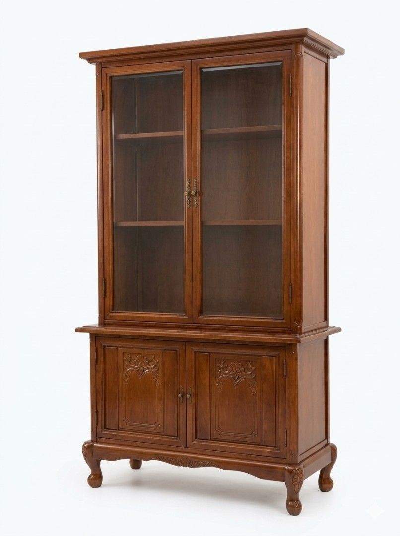 Curio solid wood display cabinet (Category: Shelves, Cabinets & Racks) located in Bulacan. Submitted by duncayow (Listing ID 1462391916, Image 1). Description: plus delivery fee.