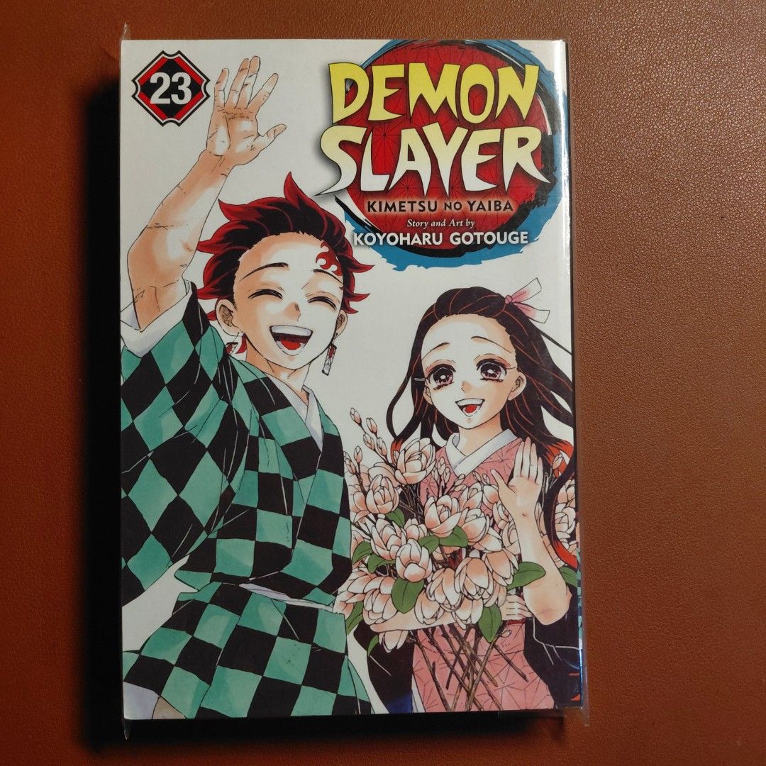 DEMON SLAYER Vol. 6, 12 & 23 (Category: Comics & Manga) located in Tabaco. Submitted by amonique (Listing ID 1462361125, Image 3). Description: DEMON SLAYER Vol. 6, 12 & 23 📚 Pre-loved copies of Demon Slayer: Kimetsu no Yaiba by Koyoharu Gotouge. Vol. 6 — ₱229 Vol. 12 — ₱199 Vol. 23 (Final Volume) — ₱229 Take all 3 for ₱600 Condition: Good Condition • Visible tanning/yellowing on page edges due to age/storage • Wrapped in OPP plastic for protect