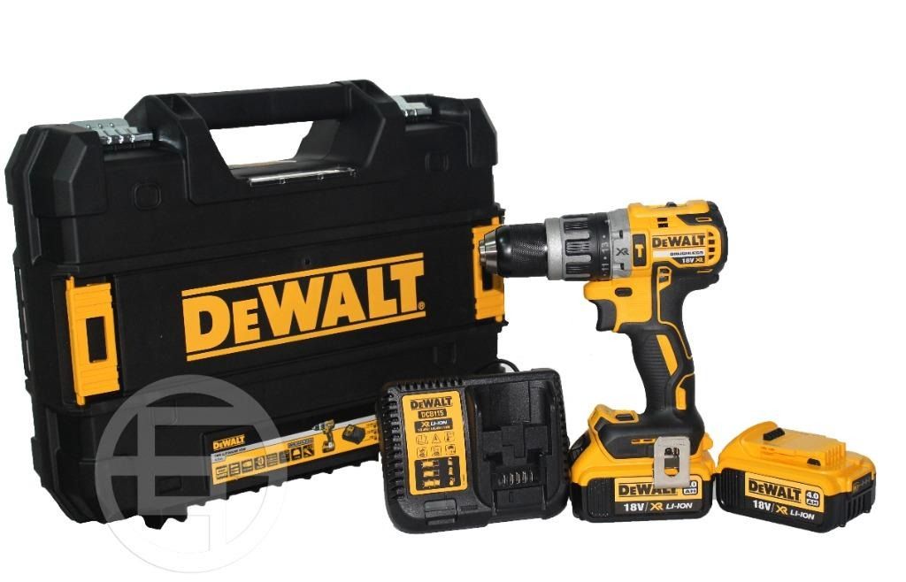 DeWalt Brushless Compact Hammer Drill (Category: Cleaning Tools & Supplies) located in Quezon City. Submitted by ultrapetronne (Listing ID 1462338146, Image 3). Description: DeWalt DCD796M2 Brushless Compact Hammer Drill Voltage: 18V Max Torque (Hard): 70Nm Max Torque(Soft): 27Nm Power Output: 460 Watt No Load Speed: 0-550/2000 rpm Beats per Minute: 0-9350/34000 bpm Battery Chemistry: XR Li-Ion Battery Type: 4.0 Ah.