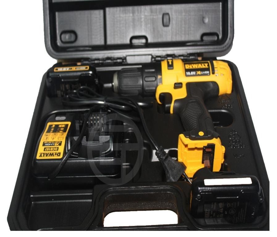 DeWalt Compact Hammer Drill (Category: Cleaning Tools & Supplies) located in Quezon City. Submitted by ultrapetronne (Listing ID 1462338798, Image 3). Description: DeWalt DCD716C2 Compact Hammer Drill Voltage: 10.8V Power Input: 180W No Load Speed: 0-400/0-1500rpm Max Torque: 30Nm Chuck Cap./ Chuck Type: 10mm Max. Drilling Capacity (Wood/Metal/Masonry): 20/10/8mm Impact Rate: 0-6000/22500bpm Battery Chemistry: XR Li-Ion Battery Type: 1.3 Ah.