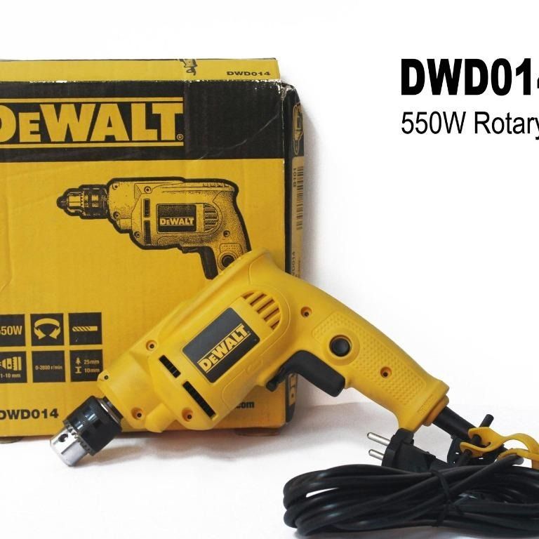 DeWalt Rotary Drill Mixer (Category: Office Furniture & Fixtures) located in Quezon City. Submitted by ultrapetronne (Listing ID 1462331826, Image 1). Description: DeWalt DWD014 Rotary Drill Mixer 550W 10mm Rotary Drill/Mixer Power Input: 550W No Load Speed: 0-2800rpm Chuck Capacity: 10mm Max Drill Cap. [Wood, Metal]: 25*/10mm Include Chuck Key.