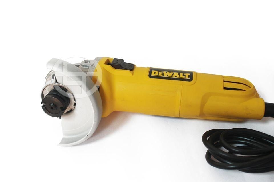 DeWalt Slide Switch SAG Grinder (Category: Office Furniture & Fixtures) located in Quezon City. Submitted by ultrapetronne (Listing ID 1462337685, Image 2). Description: DeWalt DWE8100S Slide Switch SAG Grinder Power Input: 720W Max Disc Diameter: 100mm No Load Speed: 12000rpm Spindle Thread: M10 Weight: 1.58kg Length (w/disc): 300mm Height: 57mm Spindle Lock: Yes Switch Type: Slide.