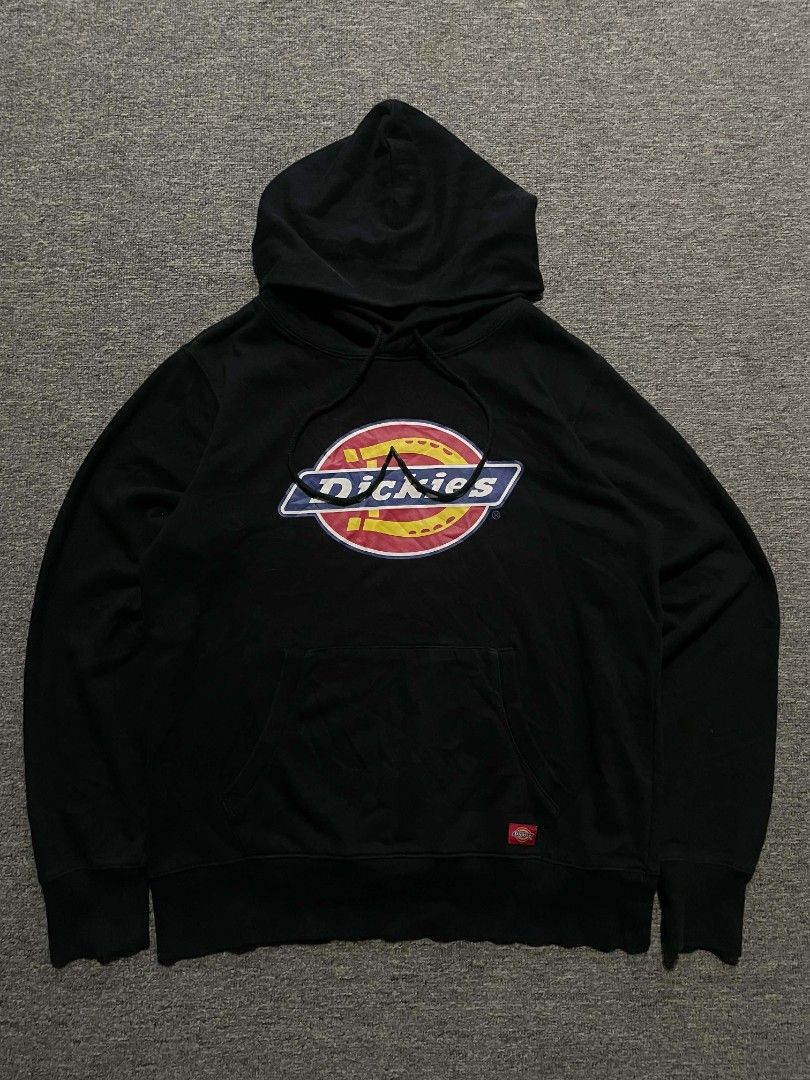Dickies Hoodie - Black (Category: Hoodies) located in Manila. Submitted by jusss121 (Listing ID 1462391141, Image 1). Description: Medium on tag 22 Width 26 Length 9.8/10 Color rate (solid black) No issue DM.