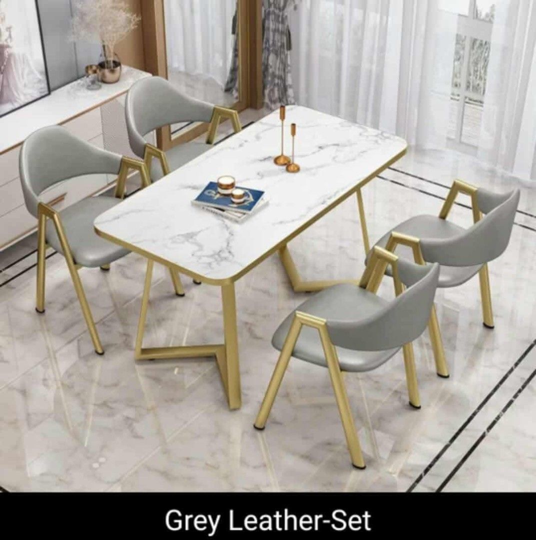 Dining table set marble design for 4 (Category: Other Home Furniture) located in Mandaluyong City. Submitted by m3l53c0nd5tyl3 (Listing ID 1462432769, Image 3). Description: .