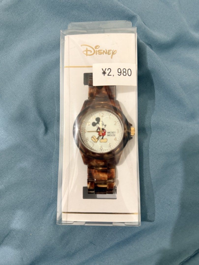 Disney Mickey Mouse Watch - Tortoiseshell Pattern (Category: Women's Watches) located in Pasay City. Submitted by anndrias (Listing ID 1462365672, Image 1). Description: - Comes in original packaging - Working; no issue - Bought 2 of this design - adult size for men/women .