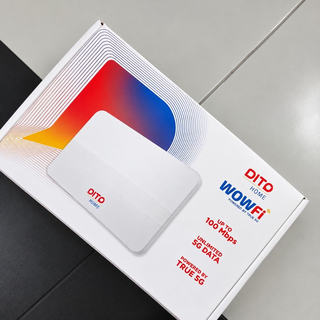 DITO Home WOWFi 5G WiFi Modem (Category: Other Gadgets) located in Manila. Submitted by zealbird-bfb3 (Listing ID 1462352425, Image 1). Description: DITO HOME WoWFi 5G — ₱800 Second hand, one time lang nagamit ✅ Very good condition ✅ Tested & working ✅ With DITO SIM ✅ Original box ❌ No remaining load/promo — SIM only RFS: hindi na nagagamit 💰 ₱800 only 📍 Meet-up Manila 🛵 Lalamove available, buyer shoulders delivery fee.