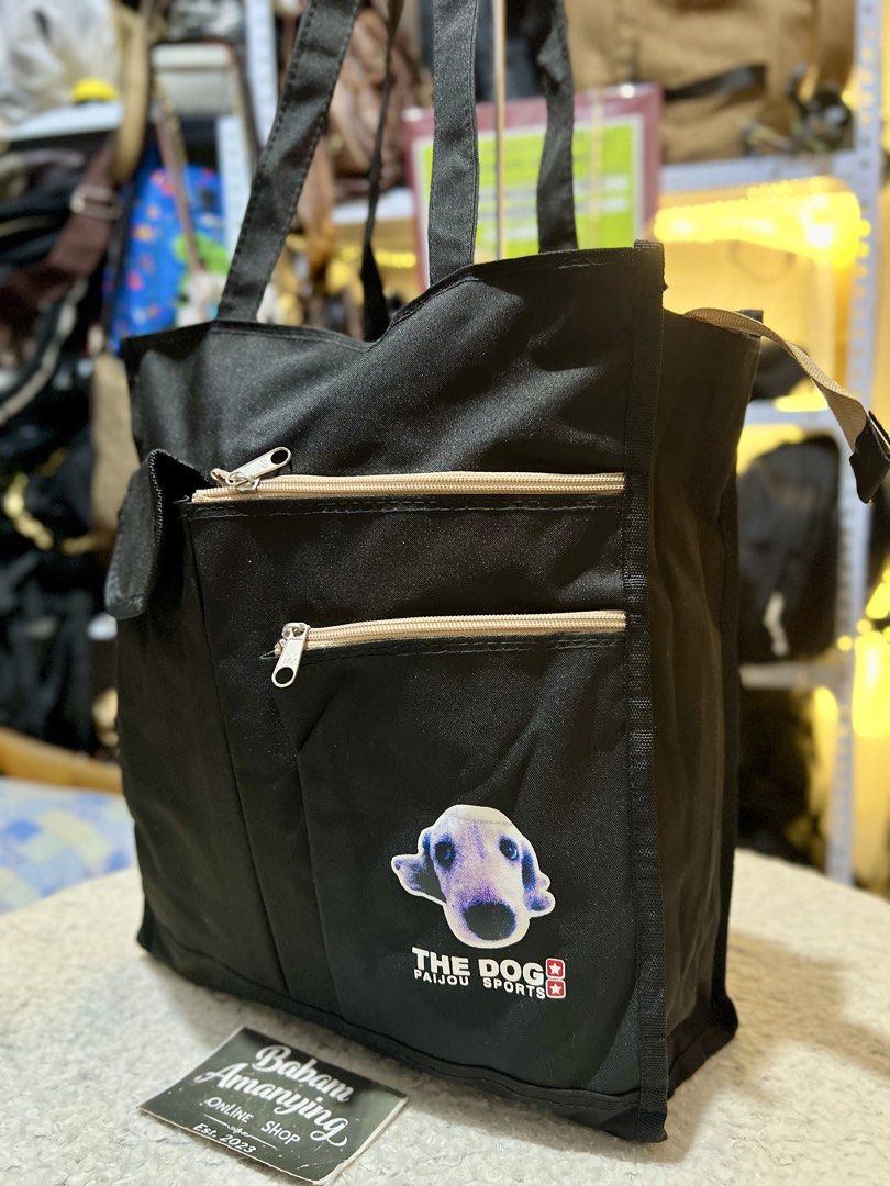 Dog Black Zipper Tote Bag (Category: Tote Bags) located in Rizal. Submitted by babamamanyingonlineshop (Listing ID 1462267728, Image 2). Description: .