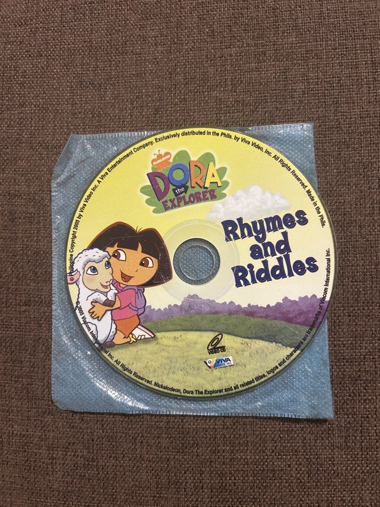 Dora the Explorer: Rhymes and Riddles VCD (Category: CDs & DVDs) located in Quezon City. Submitted by kheiO1130 (Listing ID 1462287632, Image 1). Description: .