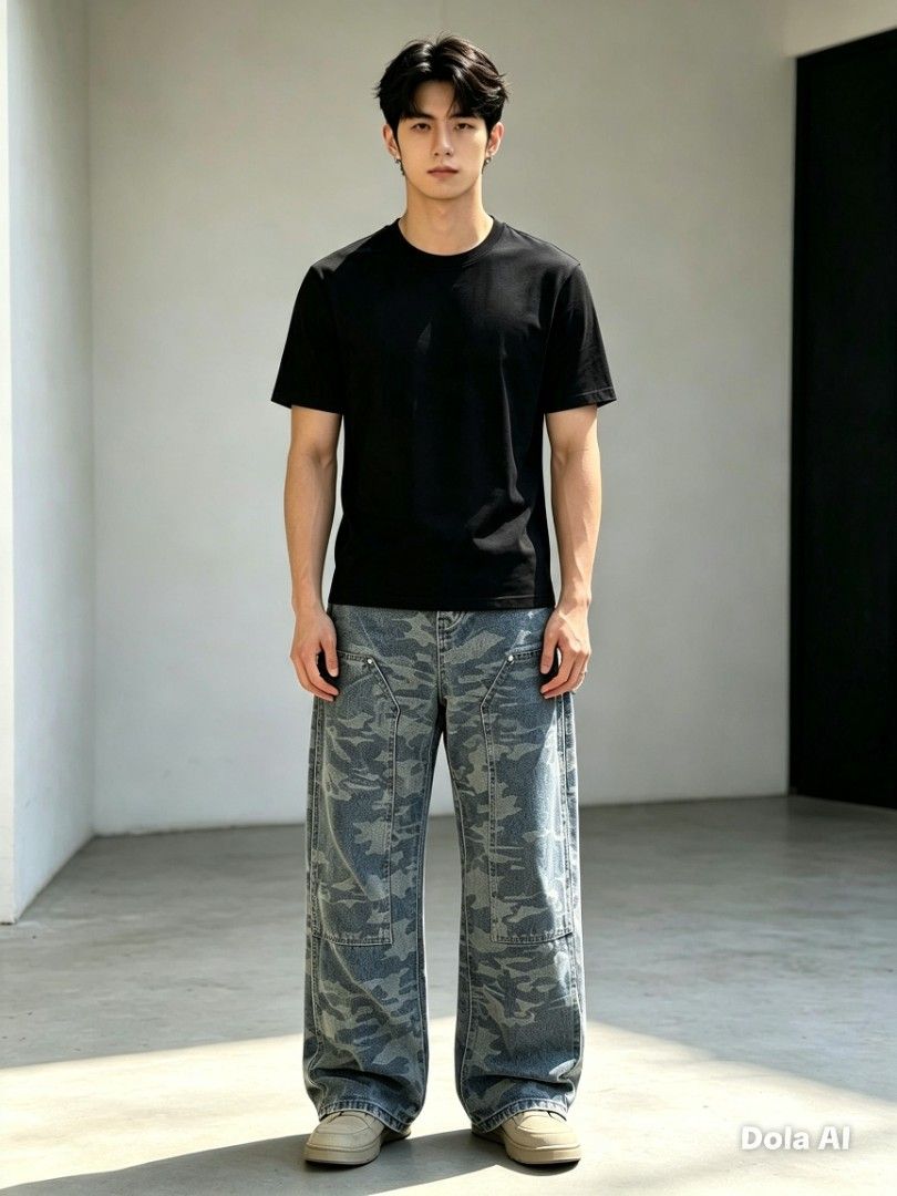 double knee carpenter camouflage (Category: Jeans) located in Danao, Cebu. Submitted by fashion_hub69 (Listing ID 1462309742, Image 3). Description: double knee carpenter camouflage size 28x39 gcash payment jnt courier 🚛.