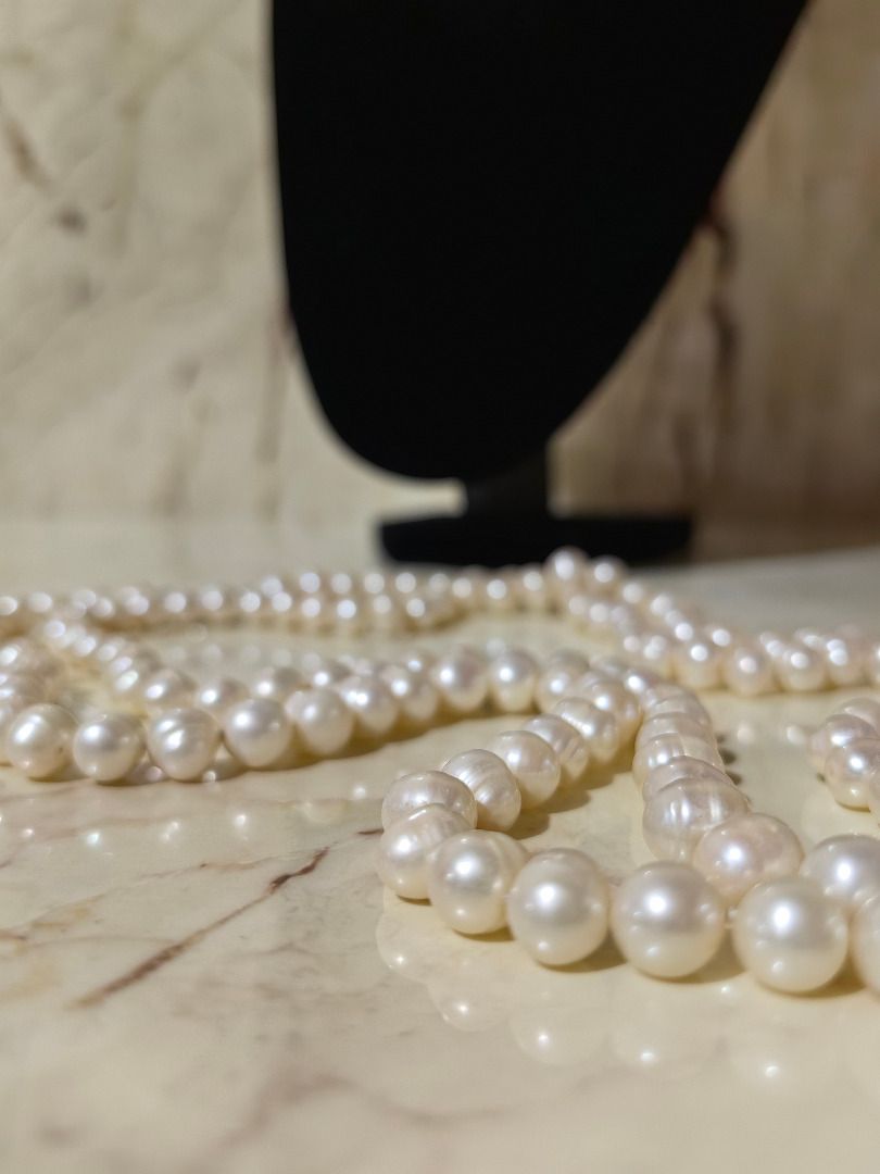Double Strand Cream Pearl Necklace (Category: Necklaces) located in Caloocan City. Submitted by jeremiah.curator.2026 (Listing ID 1462261998, Image 2). Description: - Beautiful double strand pearl necklace - Creamy white pearls with natural luster - Classic and timeless design - Versatile for dressing up any outfit - Ideal for gifts or personal collection - Generous length for multiple styling options.