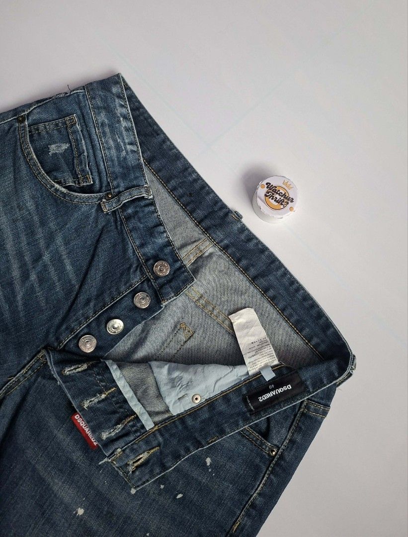 Dsquared2 Heart Splatter Jeans (Category: Jeans) located in Manapla. Submitted by gentleturtle_3dc683 (Listing ID 1462399494, Image 3). Description: Dsquared2 Heart Splatter Jeans 💵 ₱390 from 990 📏 Size: Waistline 33 – 34 Length 37 Hem 7 ½ 🎨 Color Rate: 9.5 /10 or better ✨ Condition: Great Pre-loved thrifted item. 💬 Message us for inquiries!.