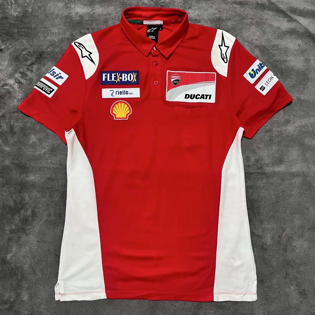 Ducati GP17 Polo Shirt (Category: Tshirts & Polo Shirts ) located in Cagayan de Oro. Submitted by montresor.ph (Listing ID 1462414744, Image 1). Description: Condition: As new Width: 21 Length: 28 Color rate: 10/10 Price: 3,000.