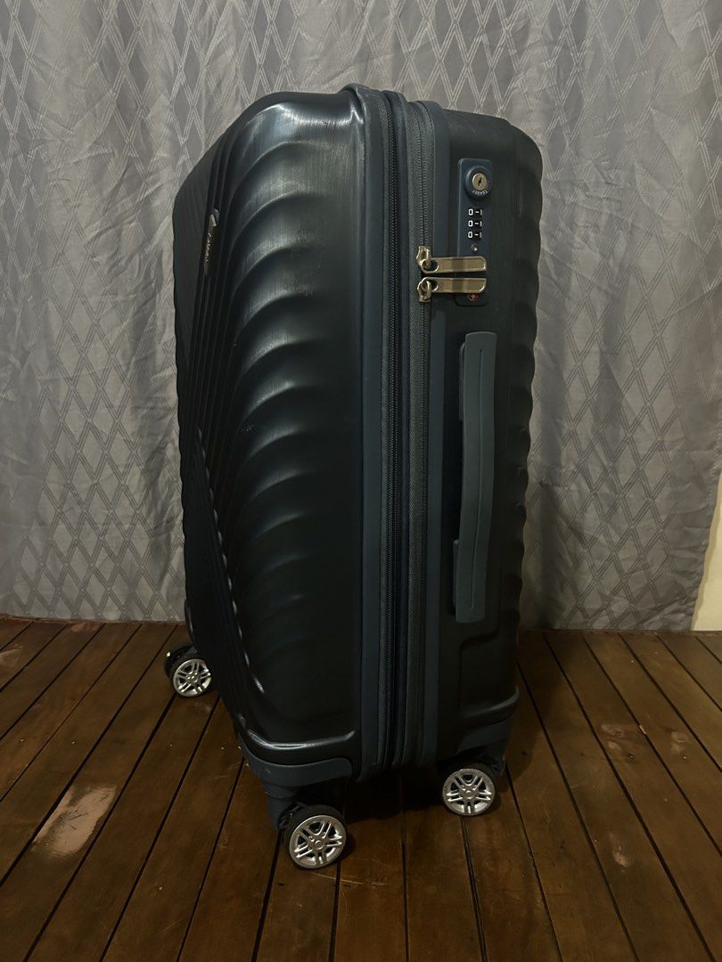 EDDAS Expandable Luggage (Category: Luggage) located in Taguig. Submitted by ghiebow06 (Listing ID 1462377203, Image 2). Description: Dimensions: H- 21 1/2 W- 14 D- 9 (1.5in extra depth) - Dark grey hard shell suitcase - Built-in TSA combination lock for security with key - Smooth rolling spinner wheels for easy maneuverability - Retractable handle for comfortable transport - Spacious interior for all your travel essentials - Durable and stylish 