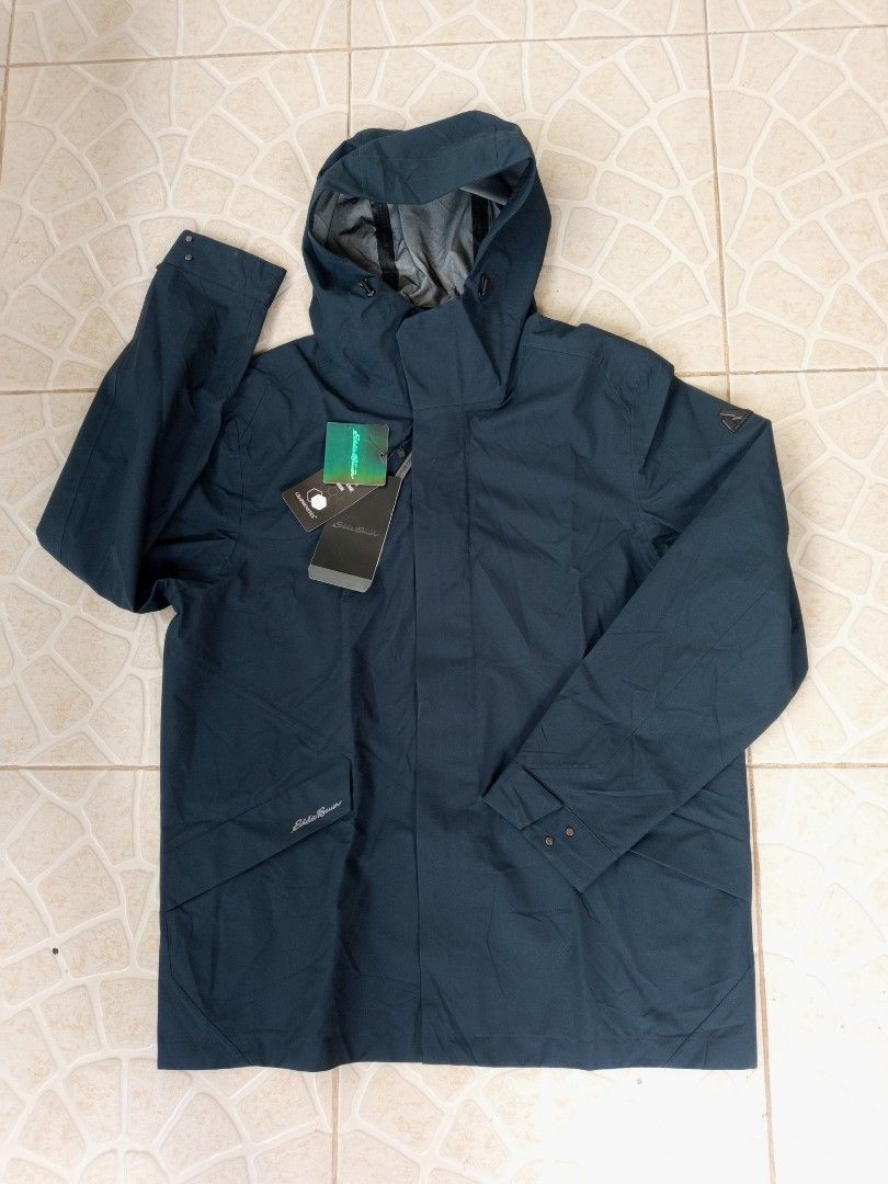 Eddie Bauer First Ascent Graphene StormRepel Jacket (Category: Coats, Jackets and Outerwear) located in Liloan. Submitted by dnznoon31 (Listing ID 1462376708, Image 1). Description: - Eddie Bauer First Ascent Jacket - Color: Dark Blue/Teal - Features Graphene and StormRepel Technology - Hooded Design - Brand New with Tags Attached - Ideal for Outdoor Adventures.