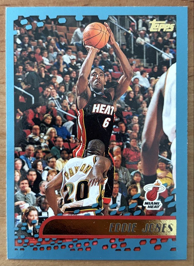 Eddie Jones | NBA Cards ~ Topps '01 (Category: Raw Singles) located in Makati City. Submitted by cardlab (Listing ID 1462262574, Image 1). Description: Items are 💯 authentic/original/legit. About The Card: • '01 Topps • Card No. 132 FOR: • Cards ₱99 and below with Card Sleeves • Cards ₱100 and up with Used Toploader • ₱10 for Bnew Tops Packaging (If Shipping): ✔️ Plastic cover ✔️ Cardboard ✔️ Bubble wrap NOTE: • Cards are raw • Cards may have mi