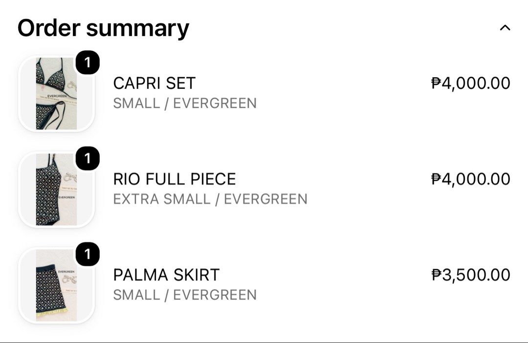 Eight Mermaid Capri Set in Evergreen (Category: Bikinis & Swimsuits) located in Compostela. Submitted by airaxtojos (Listing ID 1462376681, Image 2). Description: I bought it for 4k Only used once for photoshoot. Never used for swimming and etc. Negotiable but no to lowballers auto decline. Palma skirt also available .