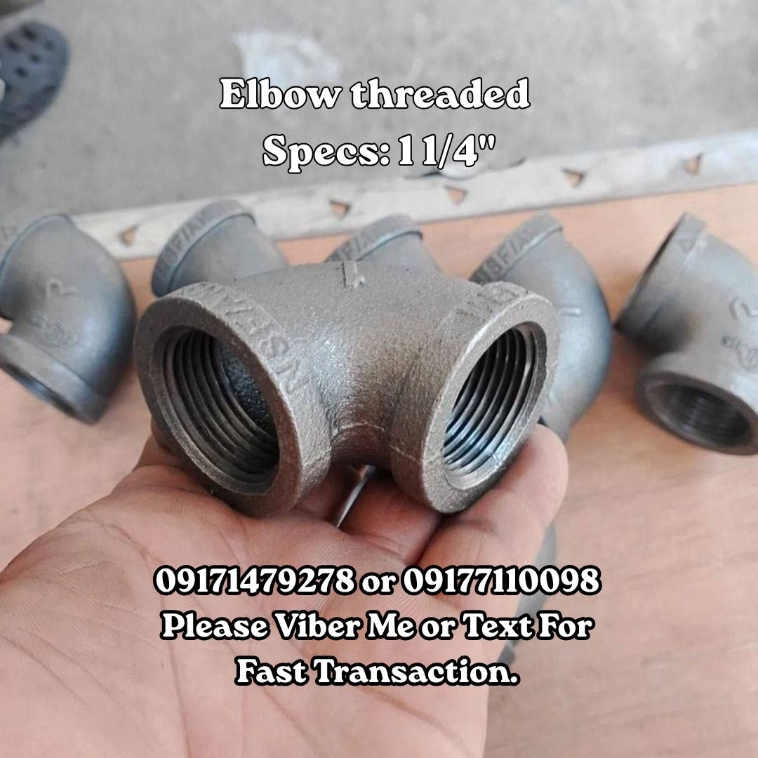 Elbow threaded Specs: 1 1/4" (Category: Home Improvement Tools & Accessories) located in Manila. Submitted by 09171479278_elsie. (Listing ID 1462339343, Image 1). Description: Elbow threaded Specs: 1 1/4".
