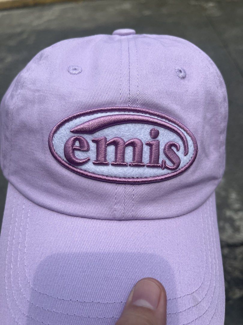 EMIS patch logo lavender (Category: Caps & Hats) located in Manila. Submitted by mavixcollection (Listing ID 1462299435, Image 3). Description: AVAILABLE ❗️Brand New Item : EMIS Lavender patch logo SALE Price❗️ : ₱900 add 100 for shipping and handling via J&T Before : ₱2,000 ❌ Size: OSFA / Adjustable Bnew - never worn Swipe for more details➡️ Color may vary due to lighting 💡 Camera 📸: Android NO COD ❎ Payment : Gotyme & Gcash 💳 No refunds, No 