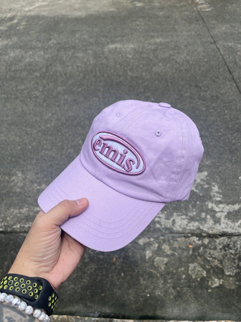 EMIS patch logo lavender (Category: Caps & Hats) located in Manila. Submitted by mavixcollection (Listing ID 1462299435, Image 1). Description: AVAILABLE ❗️Brand New Item : EMIS Lavender patch logo SALE Price❗️ : ₱900 add 100 for shipping and handling via J&T Before : ₱2,000 ❌ Size: OSFA / Adjustable Bnew - never worn Swipe for more details➡️ Color may vary due to lighting 💡 Camera 📸: Android NO COD ❎ Payment : Gotyme & Gcash 💳 No refunds, No 