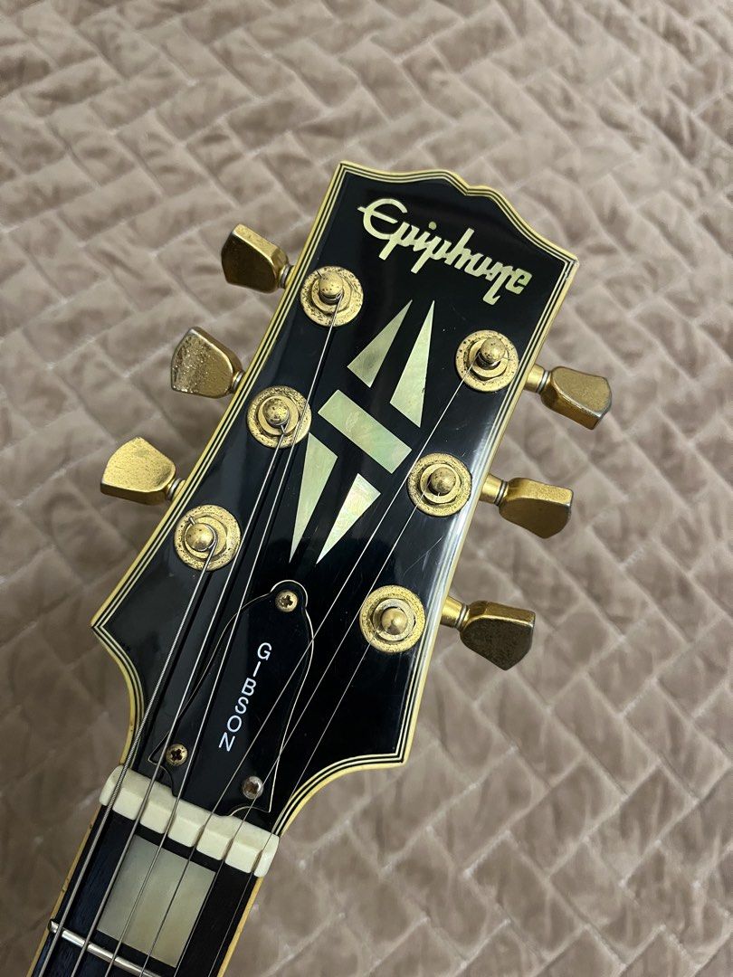 Epiphone 1989 Les Paul MIK (Category: Musical Instruments) located in Cainta. Submitted by caleb0727 (Listing ID 1462316630, Image 3). Description: LOCATION: GREENLAND SUBD, CAINTA PICK UP OR SHIPPING ONLY! PRICE: 45k ONLY! •Epiphone Les Paul 45k ONLY! -vintage 1989 made in Korea -RARE AND HIGHLY COLLECTIBLE -Gotoh Hardwares -new wiring installed -with original hardcase (I haven’t taken pictures of it yet) -basic setup done.