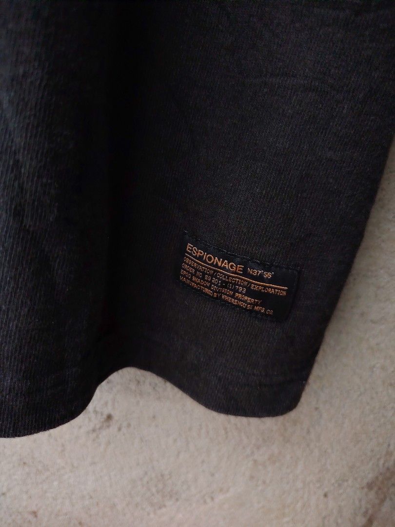 ESPIONAGE N37'56 CREW NECK SHIRT🖤 (Category: Activewear) located in Bislig. Submitted by tuazons21 (Listing ID 1462420230, Image 2). Description: ESPIONAGE N37'56 CREW NECK SHIRT🖤 SIZE : X-LARGE DIMES : 24×30 CR : 9.8/10 EXCELLENT CONDITION DETAILS POSTED⤵️ DM TO PURCHASE 💸📩.