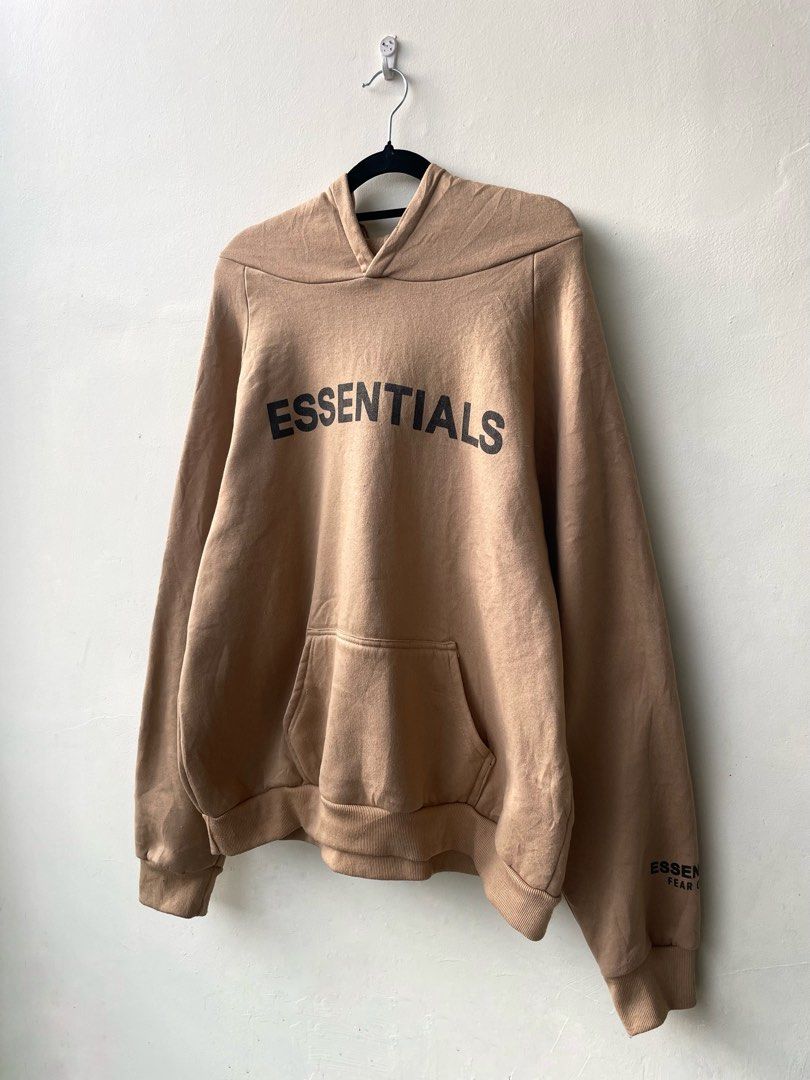 Essentials Hoodie Brown (Category: Hoodies) located in Butuan. Submitted by prestigephilippines (Listing ID 1462320834, Image 2). Description: Off Fits Men /Women Excellent condition Size large - xl Dimes 22-23 x 28-29 No issues Shipping worldwide 🌍.