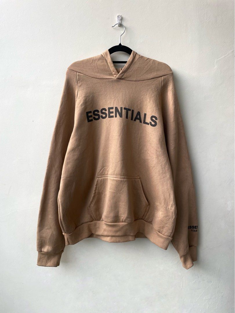 Essentials Hoodie Brown (Category: Hoodies) located in Butuan. Submitted by prestigephilippines (Listing ID 1462320834, Image 1). Description: Off Fits Men /Women Excellent condition Size large - xl Dimes 22-23 x 28-29 No issues Shipping worldwide 🌍.