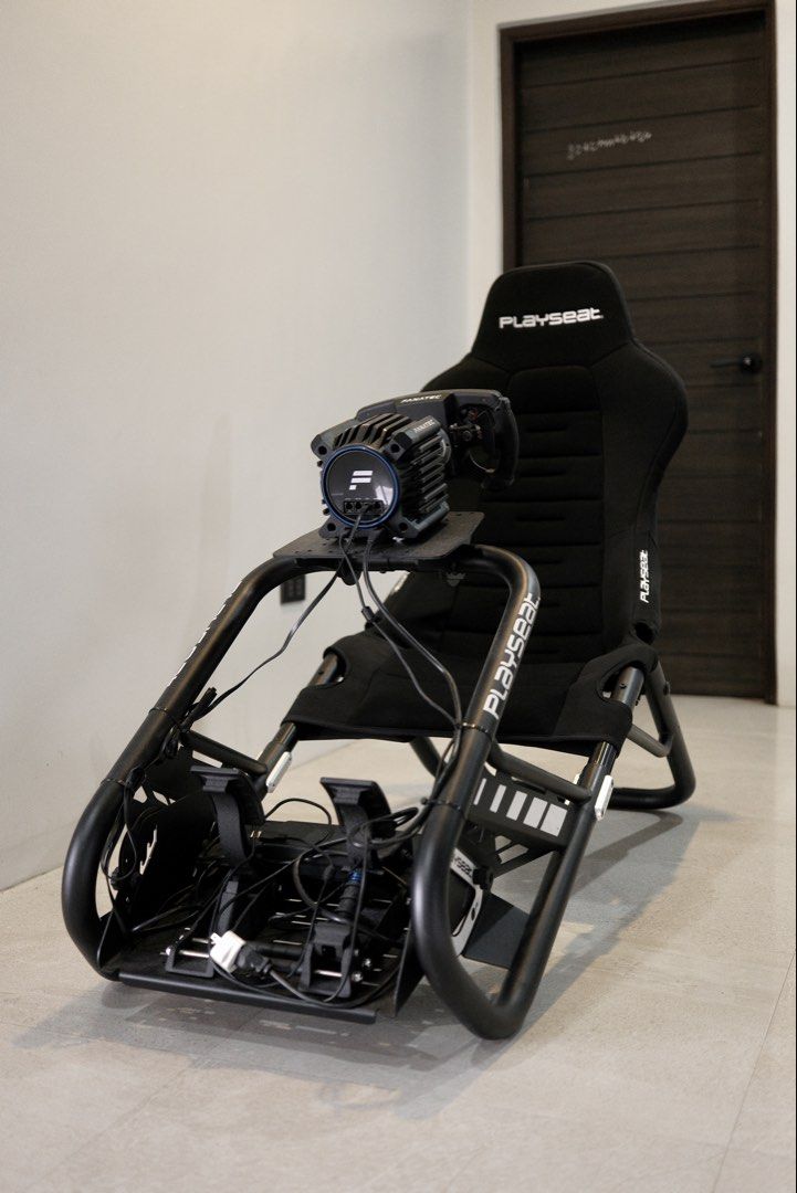 Fanatec racing simulator (Category: Controllers) located in Lipa City. Submitted by jopo090 (Listing ID 1462273833, Image 1). Description: Fanatec DD Pro Wheelbase (8 Nm) Boost Kit 180 Clubsport Steering Wheel with magnetic shifters CSL Elite Pedal V2 complete with clutch Playseat Trophy RFS: no play time 😞 Location: lipa, batangas.