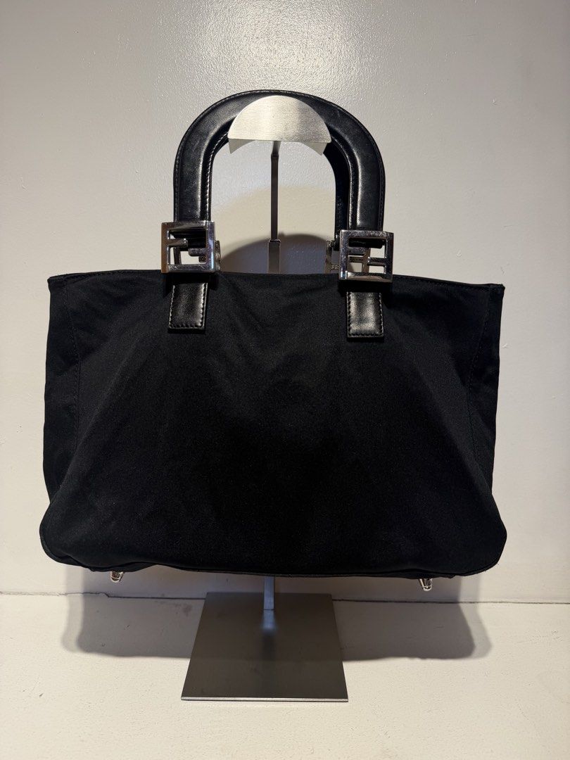 Fendi Black Nylon Tote Bag (Category: Tote Bags) located in Pasig City. Submitted by armoire_deluxe (Listing ID 1462416515, Image 1). Description: Pre💕 item. In good condition..