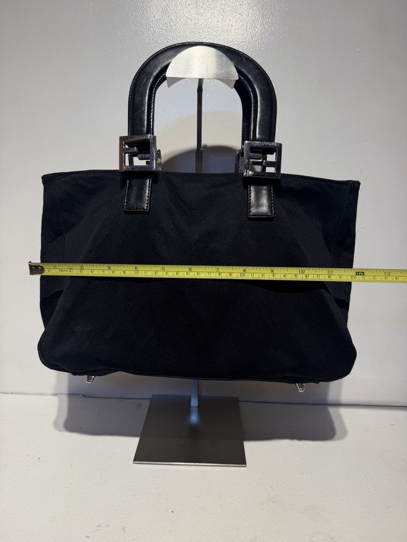 Fendi Black Nylon Tote Bag (Category: Tote Bags) located in Pasig City. Submitted by armoire_deluxe (Listing ID 1462416515, Image 2). Description: Pre💕 item. In good condition..