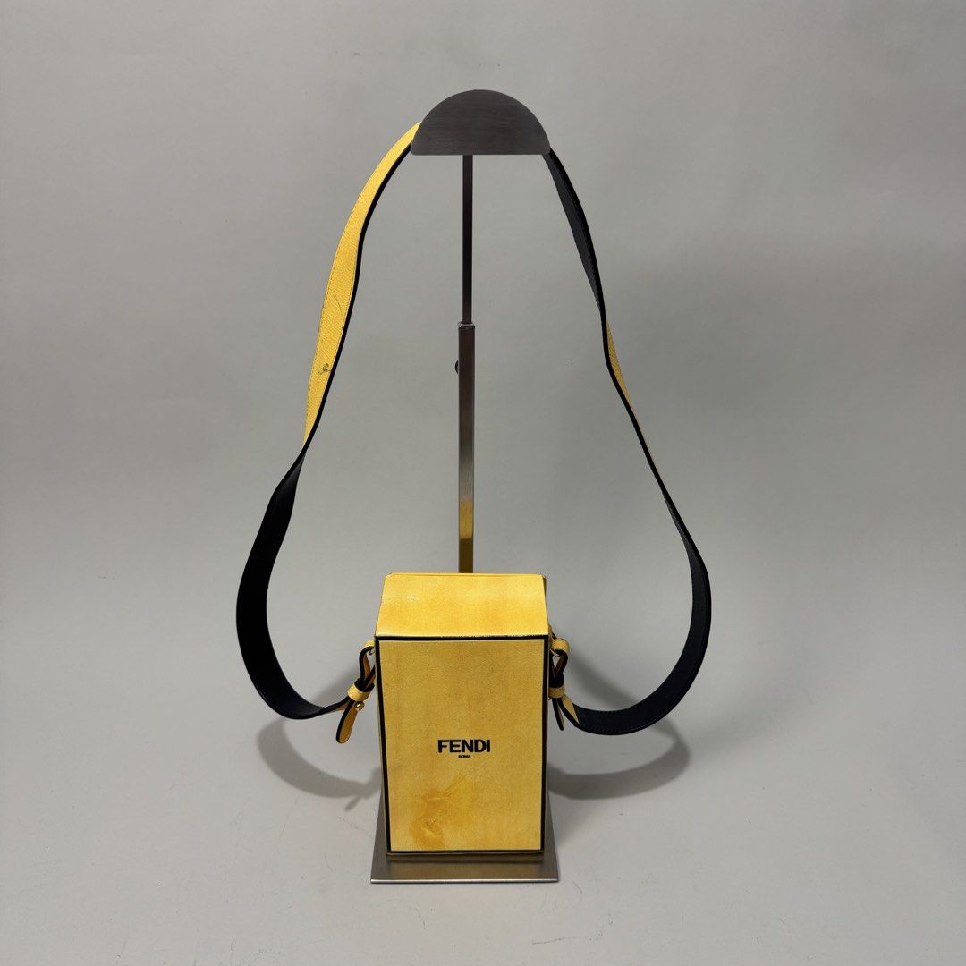 Fendi box authentic crossbody bag (Category: Luxury Bags & Wallets) located in Dagupan City. Submitted by armoirelux (Listing ID 1462373101, Image 1). Description: Rank A Sign of usage.