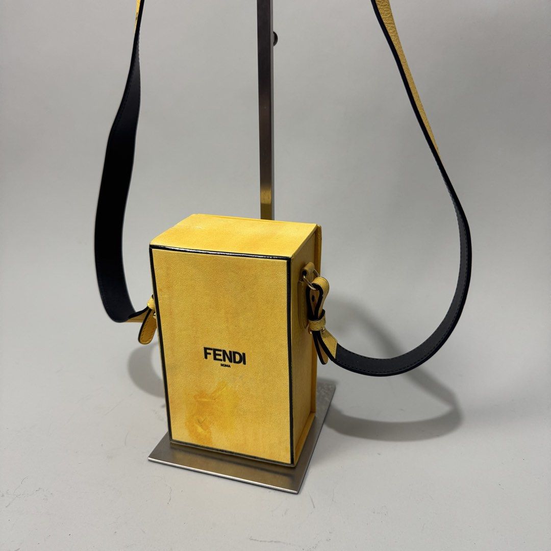 Fendi box authentic crossbody bag (Category: Luxury Bags & Wallets) located in Dagupan City. Submitted by armoirelux (Listing ID 1462373101, Image 2). Description: Rank A Sign of usage.