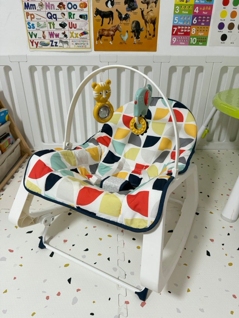 Fisher Price Rocking Chair (Category: Other Kids Furniture) located in Cavite. Submitted by aaron112 (Listing ID 1462343280, Image 3). Description: Fisher Price Rocking Chair * Declutter sale * Slighty used * No issue, brand new quality * Comes with box and complete accessories Price: 2,000.