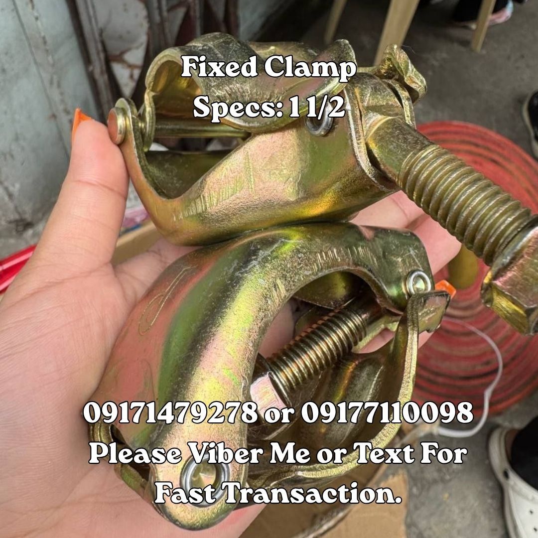 Fixed Clamp Specs: 1 1/2 (Category: Home Improvement Tools & Accessories) located in Manila. Submitted by 09171479278_elsie. (Listing ID 1462302682, Image 1). Description: Fixed Clamp Specs: 1 1/2.