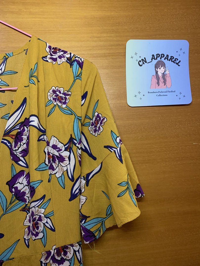 Floral wrap around dress (Category: Dresses) located in Malabon City. Submitted by Cn_apparel (Listing ID 1462279420, Image 3). Description: .
