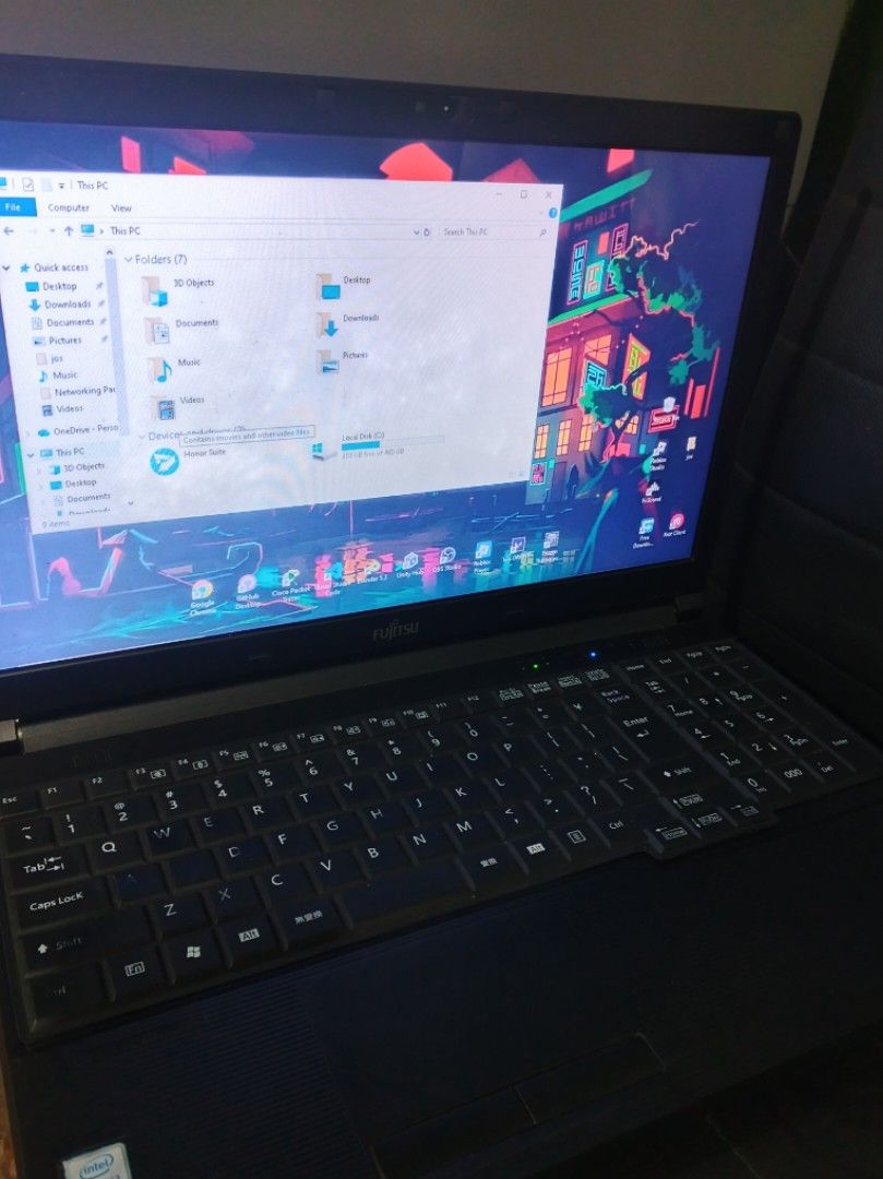 Fujitsu Lifebook A577/S (Category: Laptops & Notebooks) located in Manila. Submitted by dy_jom (Listing ID 1462323969, Image 1). Description: Fujitsu Lifebook A577/S i3 7th Gen U 4GB DDR4 Ram (Upgradeable) 465GB HDD storage (Upgradeable) Windows 10 pro NOTE: Used this before on creating a game in Unity 6, I built the 3D assets on Blender. Do coding on VS Code. RFS: Upgrade Games can run at 8GB Ram: Tekken 7 -Settings set on medium to low -Reason 