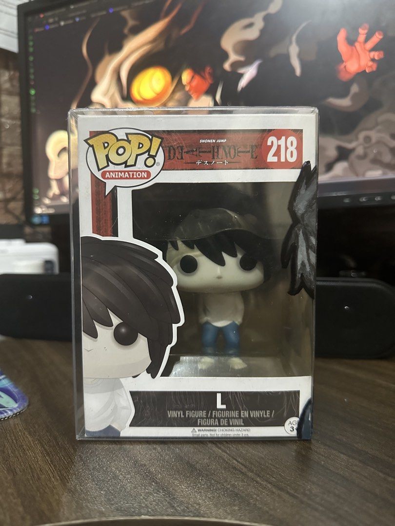 Funko Pop: L 218 [VAULTED] w/ Protector Art (Category: Designer & Blind Box Toys) located in Taguig. Submitted by collectem.ph (Listing ID 1462402572, Image 1). Description: - Funko Pop Figure: L 218 - Vaulted - w/ Protector Art - Box Condition: 8.5/10.