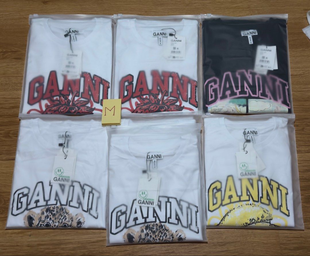Ganni Shirt (Category: Shirts) located in Angat. Submitted by shopmyclosetbykris (Listing ID 1462301794, Image 2). Description: GANNI Women's cut OG quality shirts! Same tags ect. Limited pcs only! No more restock! From Korea, not BKK With sizes, not free size Price: 880 each only Location: Baliwag Bulacan.