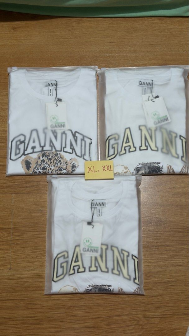 Ganni Shirt (Category: Shirts) located in Angat. Submitted by shopmyclosetbykris (Listing ID 1462301794, Image 3). Description: GANNI Women's cut OG quality shirts! Same tags ect. Limited pcs only! No more restock! From Korea, not BKK With sizes, not free size Price: 880 each only Location: Baliwag Bulacan.