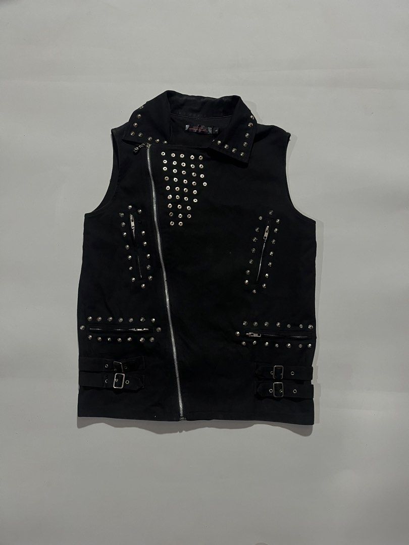 Glp vest (Category: Coats, Jackets and Outerwear) located in Bislig. Submitted by samstreet-out (Listing ID 1462292525, Image 3). Description: Any looking of this? GLP - gothic lolita punk denim vest jacket Very good condition Super minimal flaws 9.5 colorate “need wash only” W20.5 L26 Dm for price!.