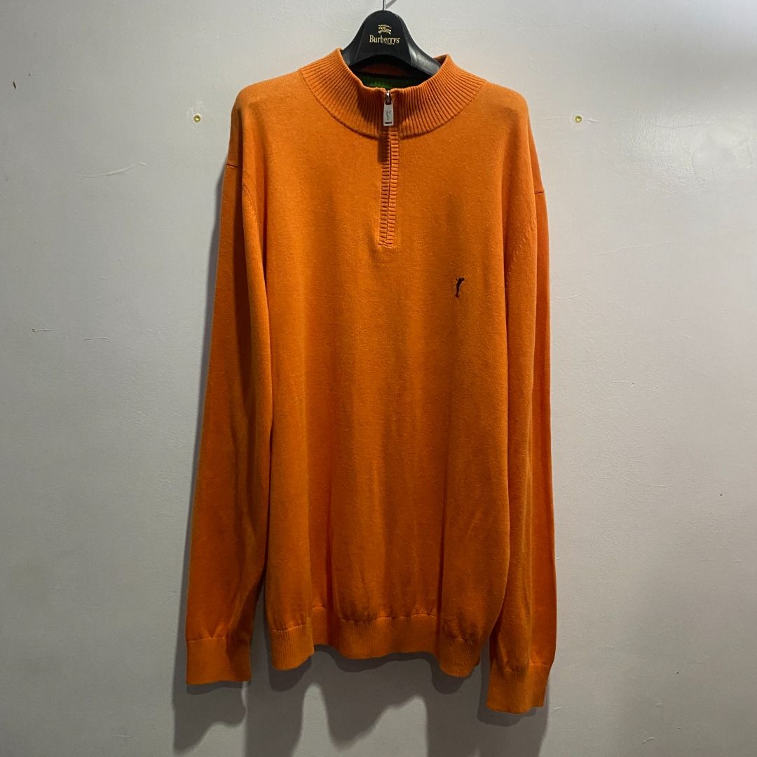 Golfino Knitted Quarter Zip (Category: Coats, Jackets and Outerwear) located in Antipolo. Submitted by bentakahitanoano (Listing ID 1462378999, Image 2). Description: Golfino Firenze Knitted Quarter Zip Golf Troyer Mid Layer Still in good condition Best fit L/XL Pit to pit 23.5 Length 30.