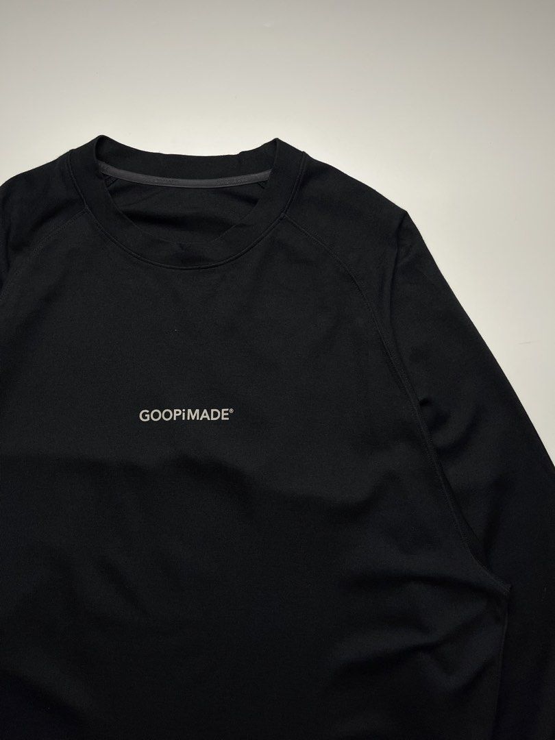 GOOPiMADE Sci-Fi City L/S Tee (Category: Tshirts & Polo Shirts ) located in Manila. Submitted by streetsavvy (Listing ID 1462397615, Image 3). Description: GOOPiMADE Sci-Fi City L/S Tee Size: 2 Width: 24” Length: 27” Shoulder: Sleeve Length: Hem: 26” Measured in Inches Condition: Excellent condition No flaw Made in Hong Kong.